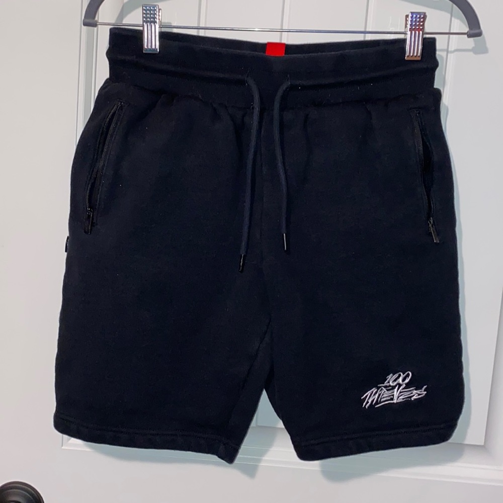 100 Thieves (100T) Black Sweat Shorts